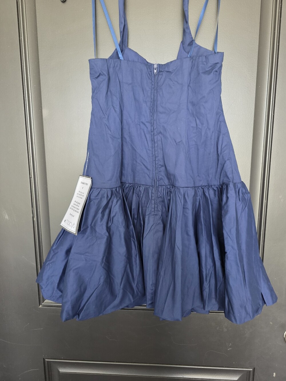 NWT Alex & Sophia Juniors Navy Fit & Flare Party Dress Size 5/6 Easter Wedding. - Picture 9 of 10